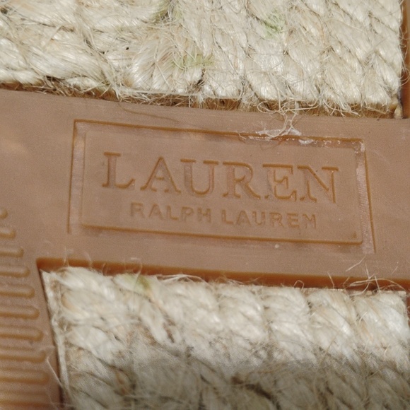 NWOT Lauren Ralph Lauren Carlynda Espadrille Wedge Sandals Sz.8.5 - Picture 9 of 10